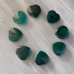 Malachite heart